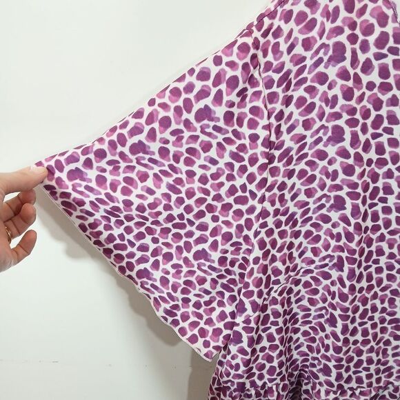 Animal Print Purple White Dress Plus Size - Picture 5 of 7
